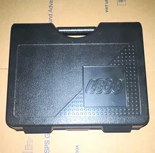 Vintage LEGO Storage Carry Case Black Hard Plastic 1997 Made in USA 12x10x3.5