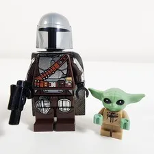Lego Mando & Grogu Minifigure Lot Star Wars The Mandalorian 75315 75299 sw1135