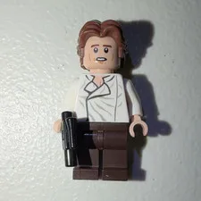 LEGO Minifigure Star Wars Han Solo (White Shirt) - Pre Used