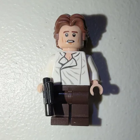 LEGO Minifigure Star Wars Han Solo (White Shirt) - Pre Used