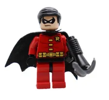 Robin Black Cape 30166 6860 6857 Batman II Super Hero LEGO® Minifigure Figure
