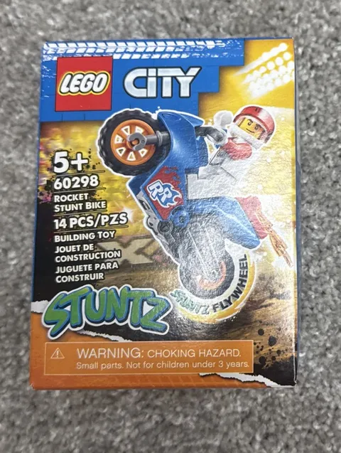 LEGO 60298 City Stuntz Rocket Stunt Bike Motorcycle New Sealed Box