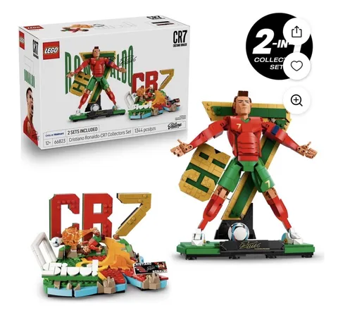LEGO CR7 Cristiano Ronaldo 2-in-1 Collectors Set 66823 1344 Pieces