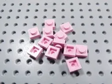 LEGO Lot of 12 Pink 1x1 Plates BN