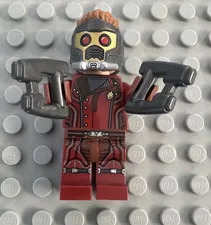 LEGO Marvel Star-Lord Minifigure sh0123 Guardians Galaxy 76021 Mask Blasters