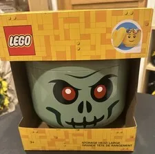LEGO Storage Products: 40320811 Large Head Green - Zombie NEW