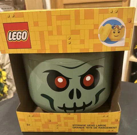 LEGO Storage Products: 40320811 Large Head Green - Zombie NEW
