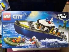 LEGO City Police Boat Chase Building Toy (60456) 264 Pieces