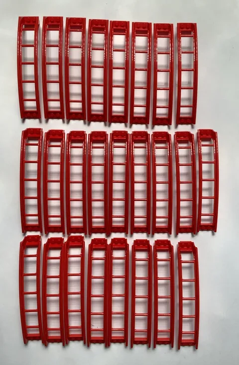 LEGO-NEW-#26560-RED-TRACK/ TRAIN Roller Coaster Ramp Large Lot Of 25