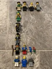 Lego Vintage 90s Adventure Studio Pirates City Space Minifigure Bundle Lot