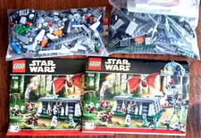 2009 Lego 8038 Star Wars The Battle of Endor Incomplete Set w/ Manuals