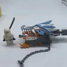LEGO NINJAGO ICE DRAGON ZANE DX MINIFIGURE NJO0018 & DRAGON HEAD SET 2260 2011