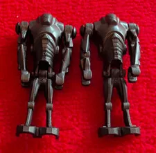 LEGO Black Droid Robot Plastic Minifigure Figure Bodies Lot of 2 No Accessories