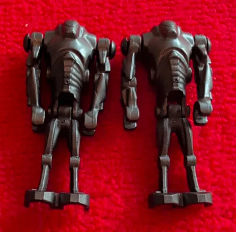 LEGO Black Droid Robot Plastic Minifigure Figure Bodies Lot of 2 No Accessories