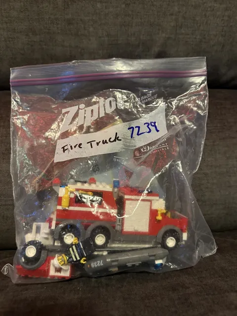 LEGO CITY: Fire Truck (7239), 99% Complete, Original Instructions, No Box