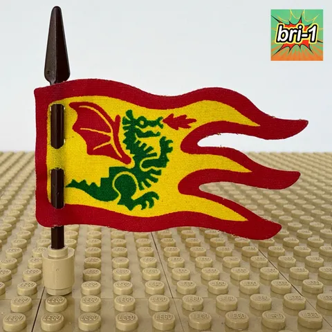 LEGO Castle, Dragon Knights: Cloth 8 x 5 Flag, SPEAR, x376px1, 6076, DEN, 1993