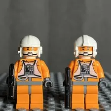 Lego Star Wars 7958 Zev Senesca Minifigure (Plain Helmet) SW0354 Lot Of 2 - 1G