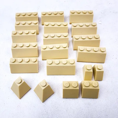 LEGO 21058 Great Pyramid Tan Slope Bricks Lot Replacement