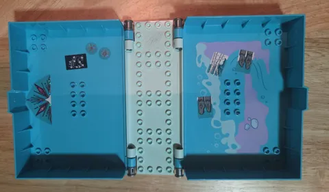 LEGO 65196 Medium Azure Container Book Cover Halves 16x12x2 2/3 Disney Frozen II