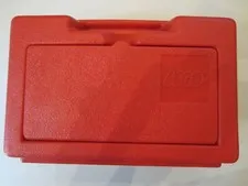 LEGO 1982 vintage Red Carrying Case Storage Bin Box 11" x 7.5" x 3.5"