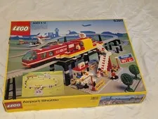 LEGO Town Set 6399 Airport Shuttle Complete Great working parts. W/ Box & Manual