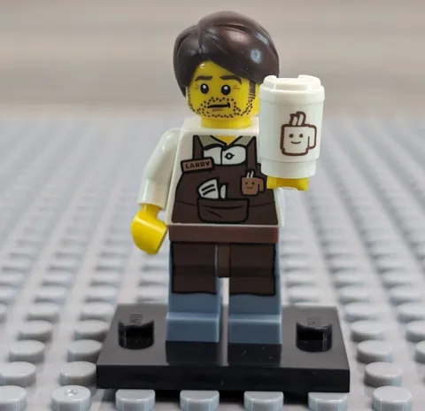 LEGO Larry The Barista Minifigure The Lego Movie Series 1 71004 Tlm010 Retired 