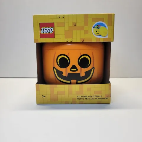 LEGO Pumpkin Jack O Lantern Storage Head Small Halloween