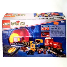 LEGO System 4563 Load N' Haul Railroad 9V Electric Train Set Boxed Untested
