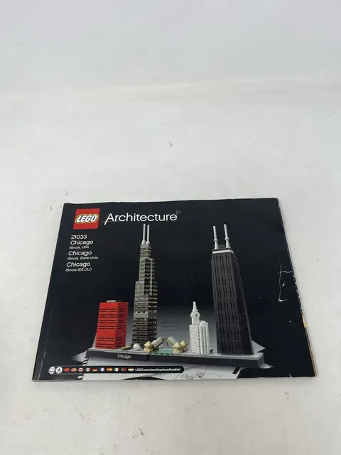 LEGO Architecture Chicago Skyline (21033) Authentic Manual Only
