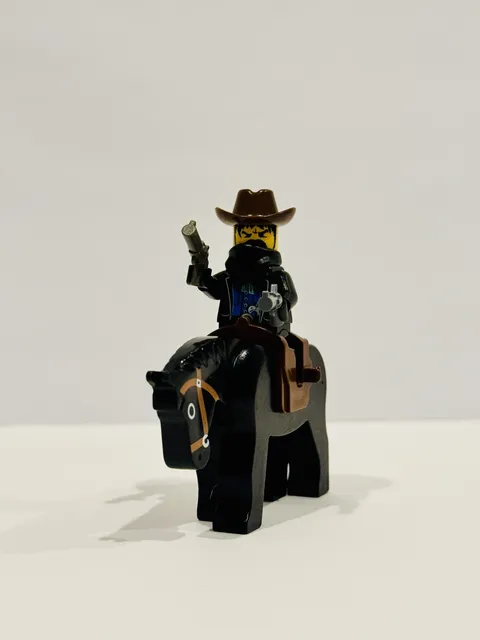 LEGO Wild West Black Bart 1996 COMPLETE w/ Black Horse Fort Legoredo 6769-1