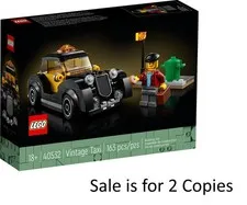 Lego 40532 (Set of 2) Icons Promotional Vintage Taxi 10297 2022 - Brand New Seal