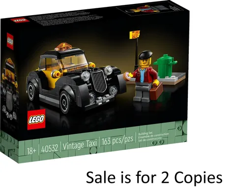 Lego 40532 (Set of 2) Icons Promotional Vintage Taxi 10297 2022 - Brand New Seal