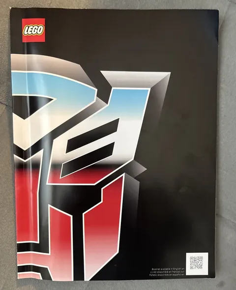 LEGO Transformers Instruction Manual 6418009 Optimus Prime *NEW*