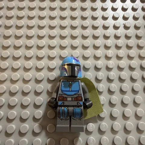 Lego Star Wars - Mandalorian Warrior Olive Green Cape Dark Azure 75267 (sw1080)