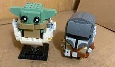 LEGO Brickheadz Star Wars the Mandalorian & the Child 75317 As Is