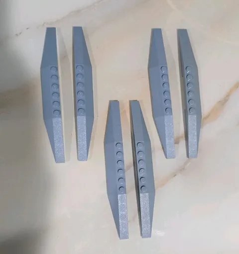 LEGO Parts 30382 Wedge 2 x 12 SAND BLUE