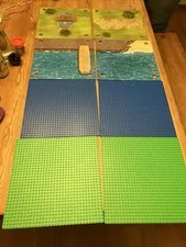 Lego 32x32 Green Base Plates Lot of 8 Very Good Condition Squares Classic