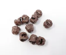 Lot of 10x LEGO® Dark Brown Shaggy Beard Minifigure Long Hair Mouth Hole 87999