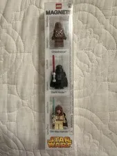 LEGO Star Wars Minifigure Magnet Chewbacca Darth Vader Obi-Wan Kenobi 4269242