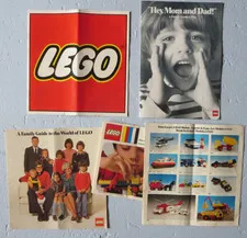 Vintage 1976/1978/1981 Lego Classic product Catalogs