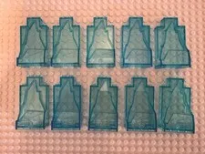 (10) LEGO Rock Wall Iceberg Lot-47847-BLUE Trans Ice Crystal-Elves Disney Frozen