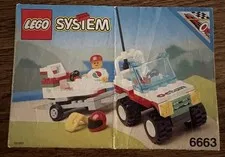 Lego Town Wave Rebel 6663 Instruction Booklet Only