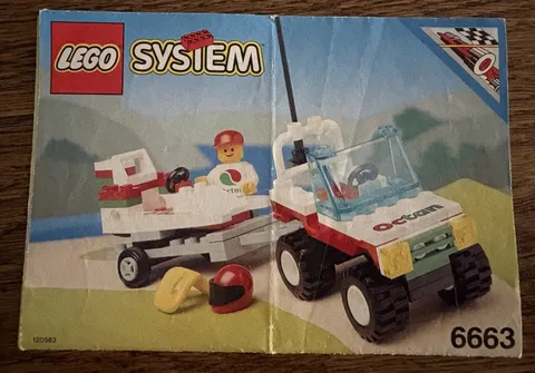 Lego Town Wave Rebel 6663 Instruction Booklet Only