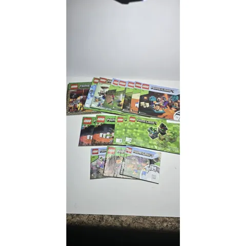 LEGO Instruction Book Manuals Only Minecraft Lot