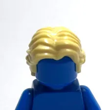 Lego - Minifigure Hair - Yellow Blonde, Wavy, Center Part
