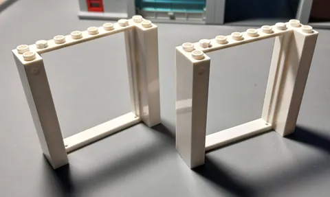 #4831# Lego 80400 Door frame 2 X 8 X 6 White in NEW condition , check the pics