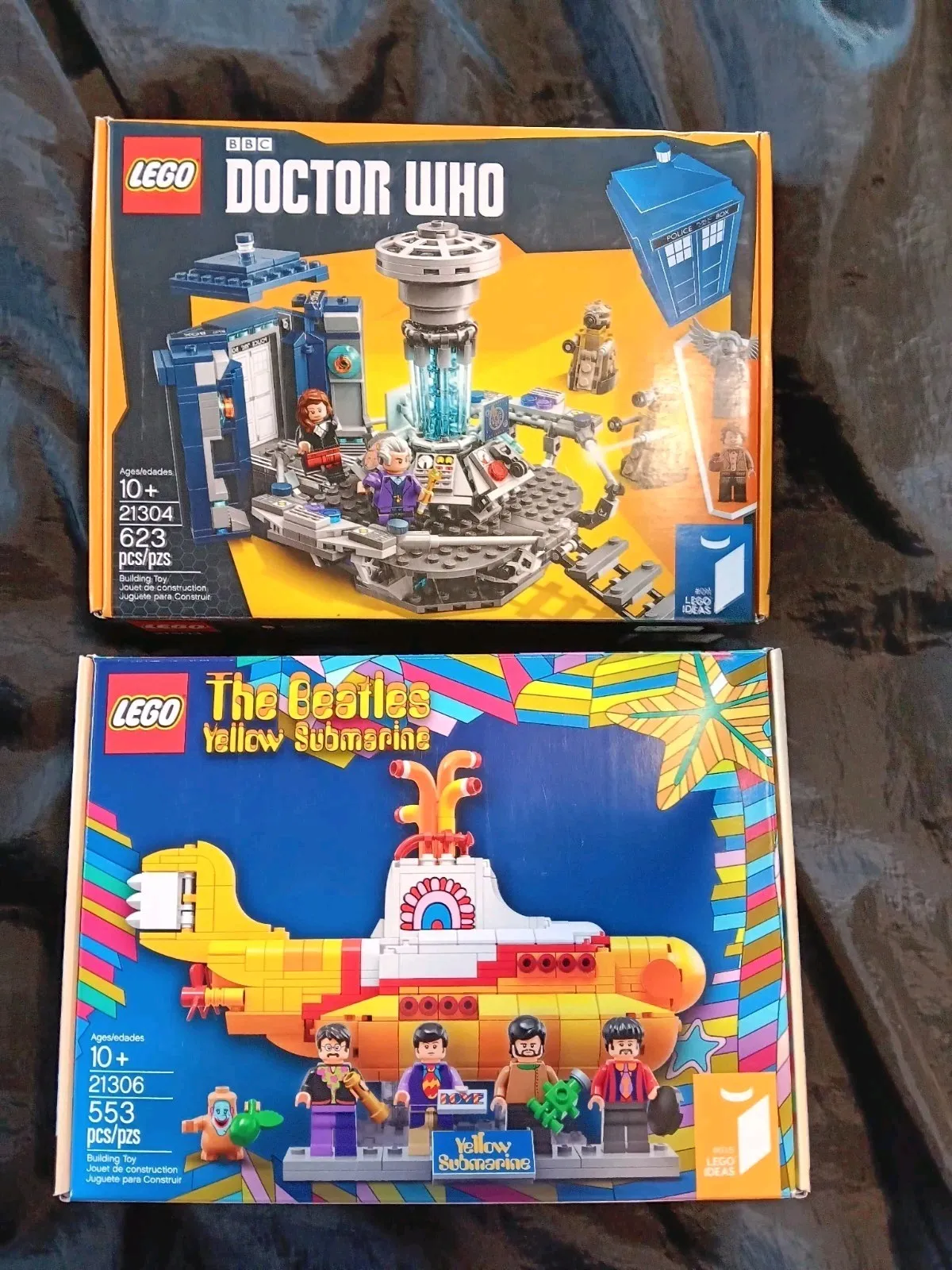LEGO - DOCTOR WHO TARDIS & Beatles YELLOW SUBMARINE (BOXES ONLY!)
