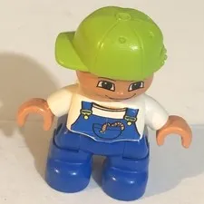 Lego Duplo Little Boy With Green Hat Figure toy