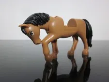 Lego Medium Nougat Brown Horse Movable Neck