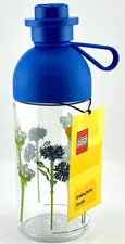 NWT Lego Botanical Transparent Drinks Water Hydration Bottle 17oz 500 ml